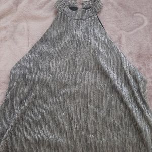 Sleeveless Top in Silver